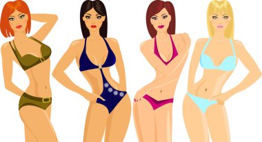 Bikini show clipart