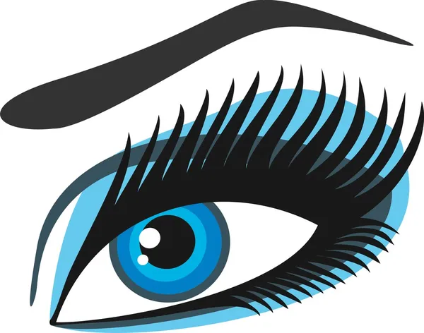 Women;s eyes blue — Stock Vector