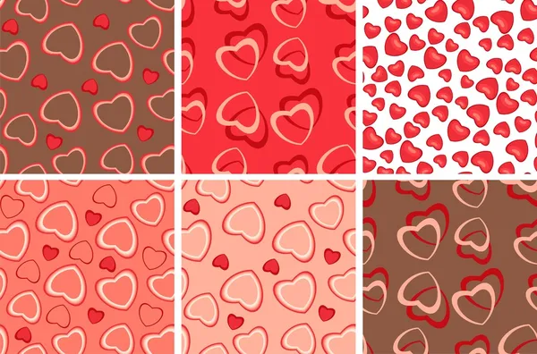 Hintergrund Mit Herzen Valentinstag — Stockvektor