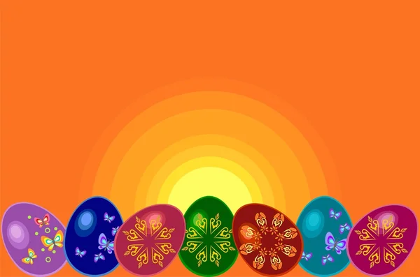 Пасхальные яйца — стоковый вектор