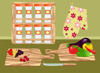 Retro Kitchen clipart