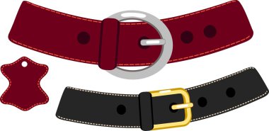 Leather belt clipart