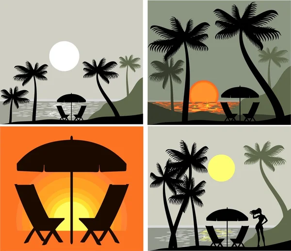 Icono de playa — Archivo Imágenes Vectoriales
