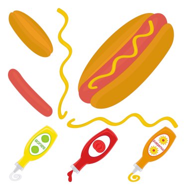 Hot dog clipart