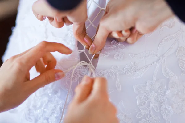 Vackra bruden klä — Stockfoto