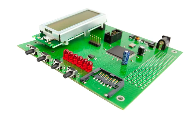 stock image Electronic board with chip