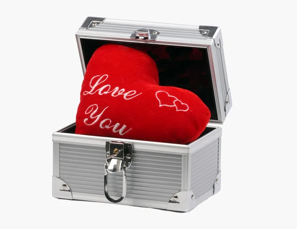 Box with heart — Stock Photo, Image
