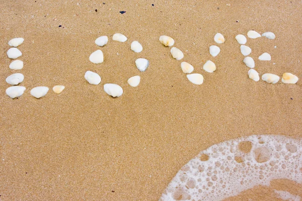Love in sand — Stock Photo, Image