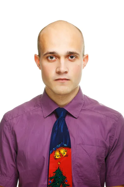 Portret van de jonge man met een stropdas — Stockfoto
