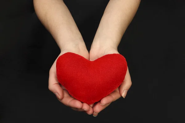 Woman's hands with heart — Stock Photo, Image