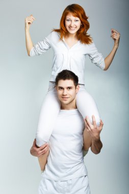 güzel genç mutlu çift