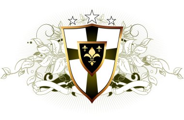 Ornamental shield clipart