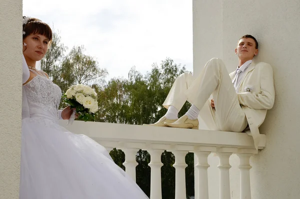 Wedding, the newlyweds — Stock Photo, Image