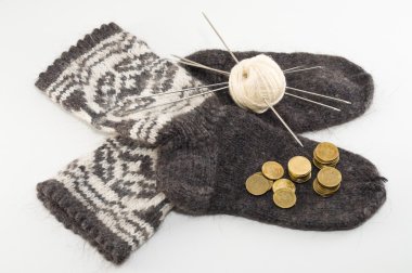 Wool socks and Money clipart