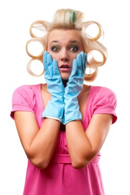 Housewife portrait clipart