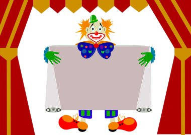 Clown colored clipart