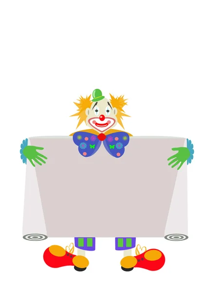 Цветной клоун — стоковое фото