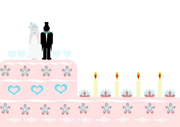 Menyasszony Vőlegény Torta — Stock Fotó