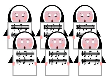 Singing nuns clipart