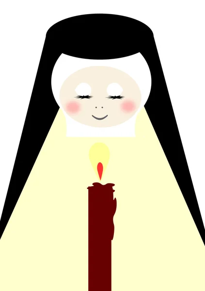 Nun Praying — Stock Photo, Image