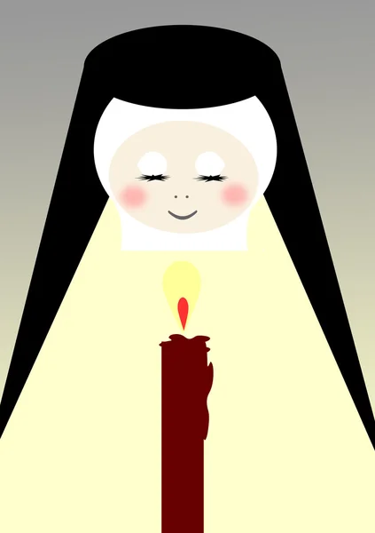 Nun Praying — Stock Photo, Image