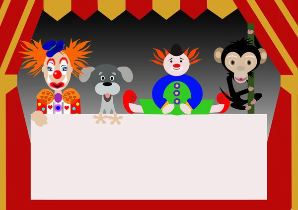 Charaktere Des Zirkus — Stockfoto