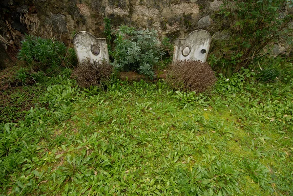 Gräber Auf Einem Kleinen Friedhof Sardinien — Stockfoto