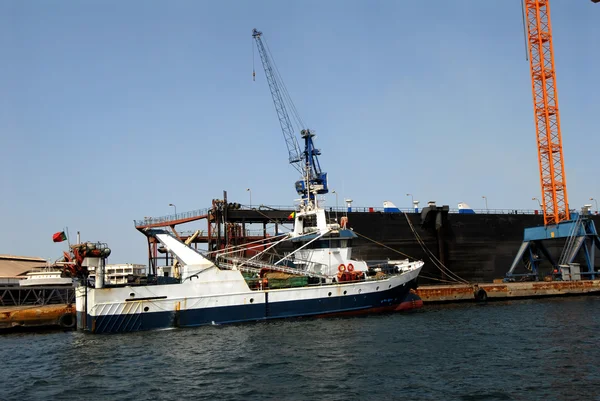 Boat Port Dakar — Stock Photo, Image