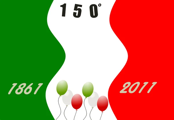 Stock image Italy 150 years anniversary unity