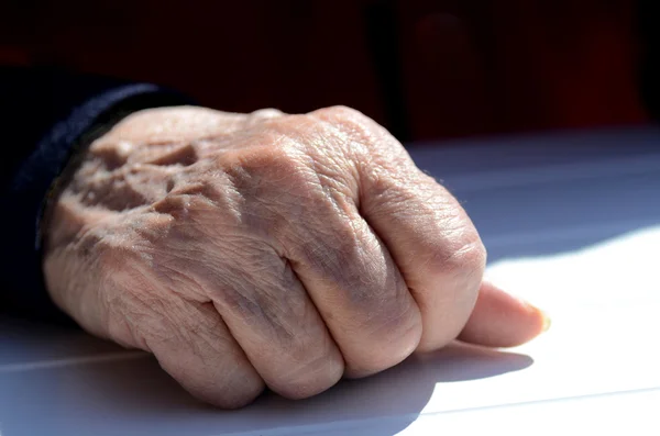 Hand elderly — Stock Photo, Image