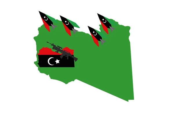 Війна у Лівії — стокове фото