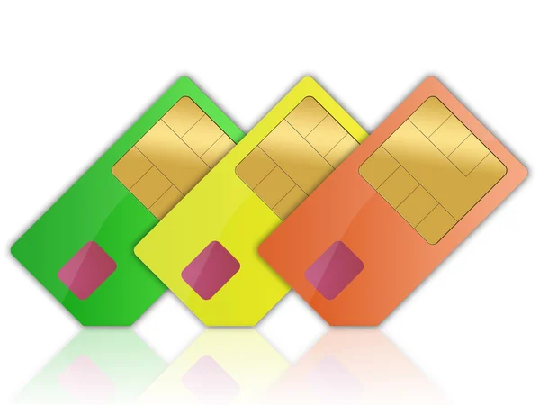 A mobiltelefon SIM-kártya — Stock Fotó