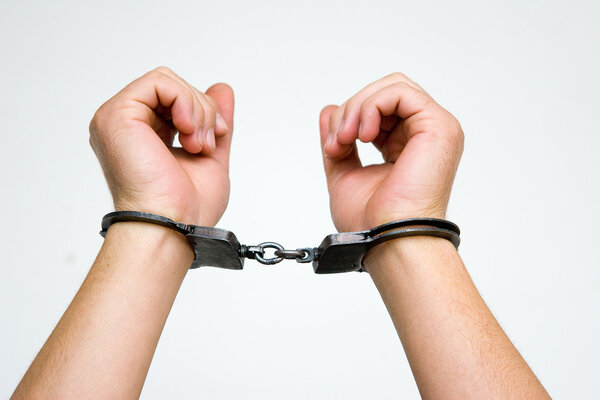 Steel constabulary handcuffs