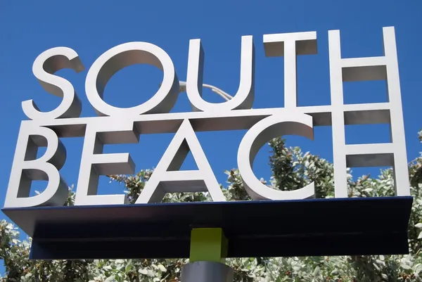 Señal de South Beach — Foto de Stock