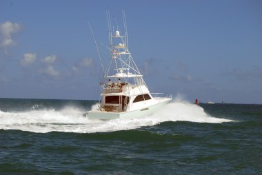 Sportfishing Boat Charter clipart