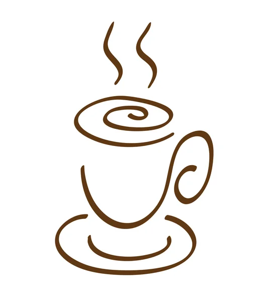 Xícara de um café — Vetor de Stock