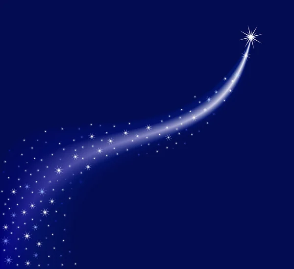 Voie Étoilée Fond Sombre — Image vectorielle