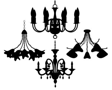 Chandelier set clipart