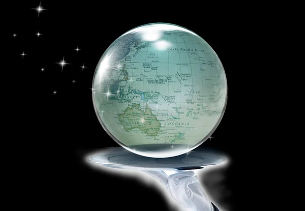 Lichtend Globe Mooie Plaat — Stockfoto