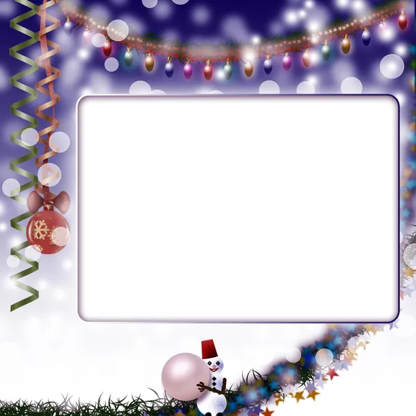 Christmas photo frame — Stock Photo, Image