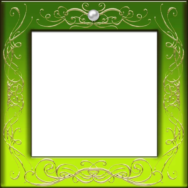 Monogram photo frame — Stock Photo, Image