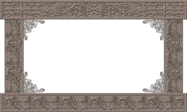 Monogram Photo Frame Web Desktop — Stock Photo, Image