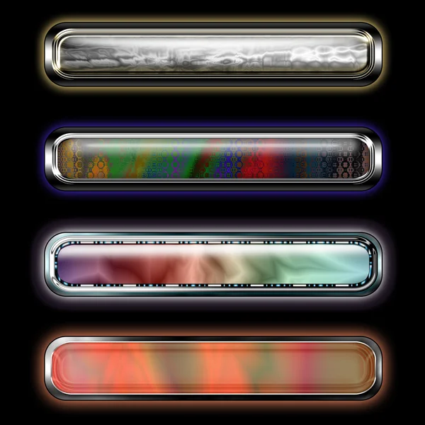 Neon Horizontal Banner Color Curve Web Desktop — Stock Photo, Image