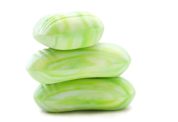 緑の香りの石鹸 — ストック写真