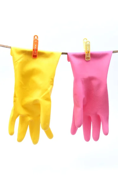 Beschermende handschoenen voor huishouden — Stockfoto