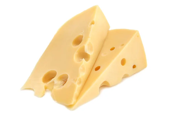 Fatias de queijo fresco — Fotografia de Stock