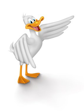 White duck clipart