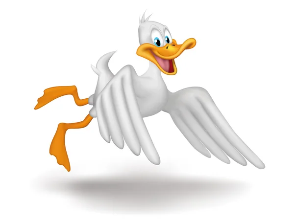 Flying duck — Stock Photo, Image