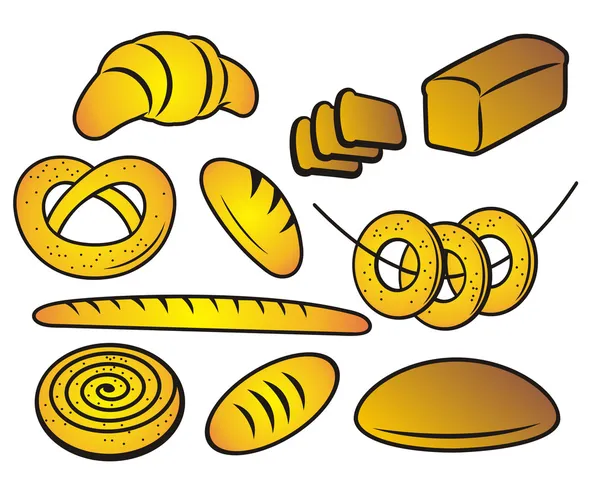 Boulangerie Produits. — Image vectorielle