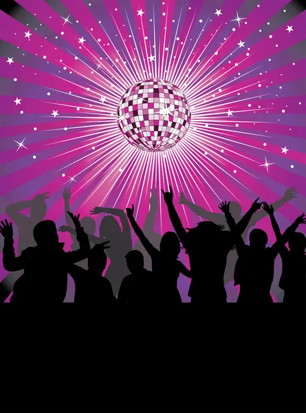 Nightlife in the disco club. — Stock Vector